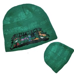Kids Green Beanie Hat Teenage Mutant Ninja Turtles
